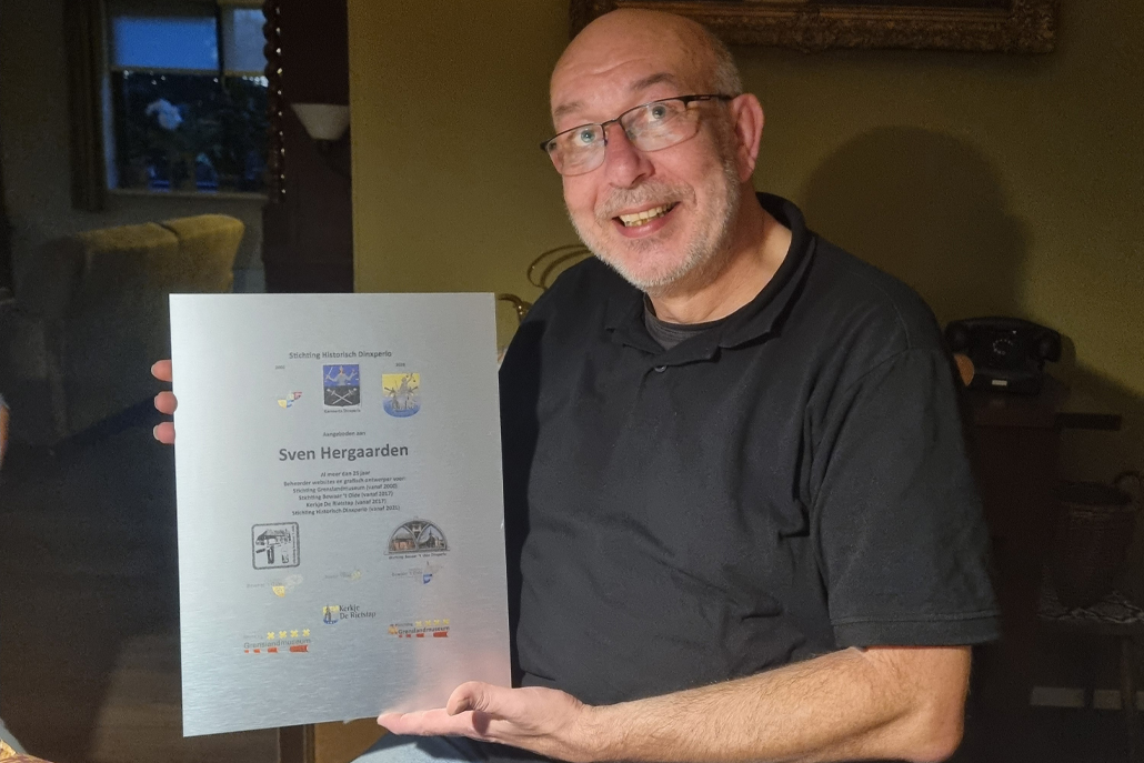 Sven Hergaarden al 25 jaar beheerder van websites Stichting Historisch Dinxperlo